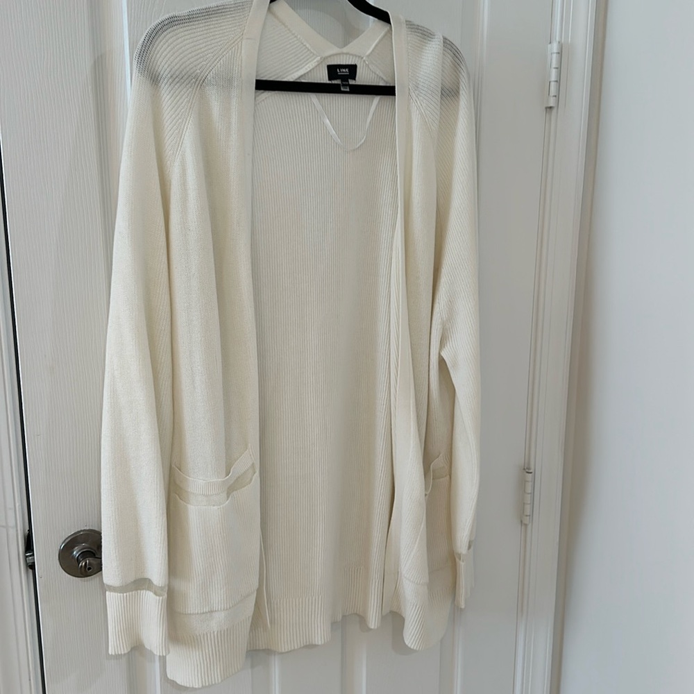 Line Ivory Cardigan